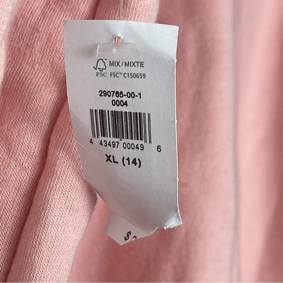 NWT Old Navy Pink Girl Zip Up Hoodie Size 14 - Picture 6 of 9